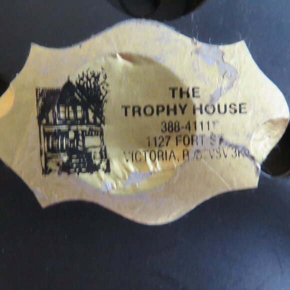 Thorn Canada Dolphin Figurine on Wood Base 6.5" Vintage (K601) - Picture 9 of 10